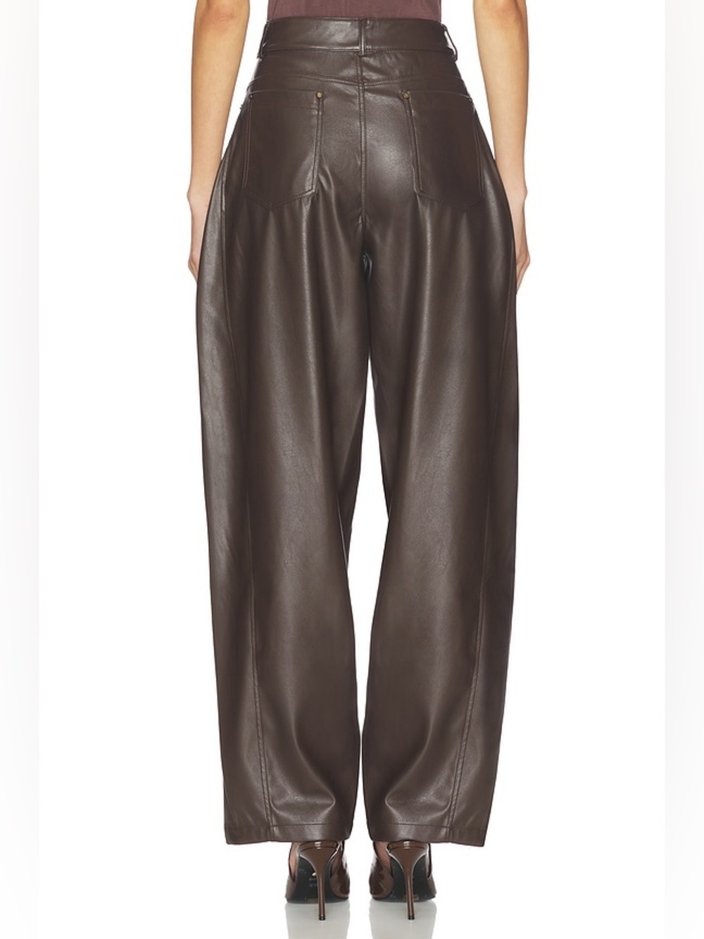 Women’s Lennon Pant in Brown Nonchalant Label - Picture 13 of 15